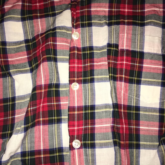 JCrew Christmas Tartan Plaid Flannel Shirt - Picture 3 of 3